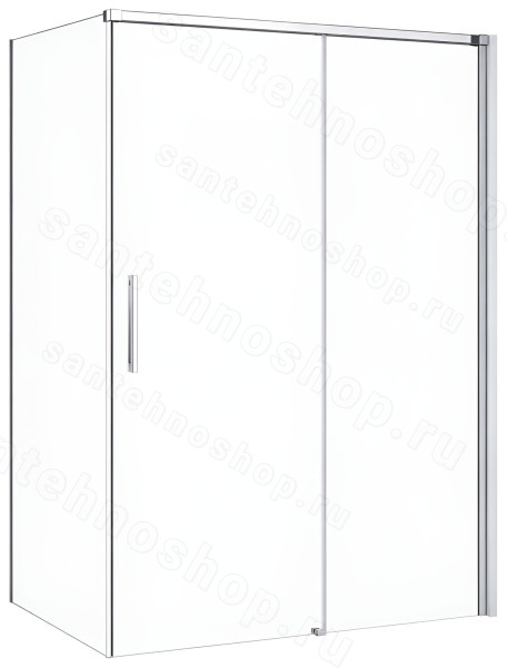 Душевой уголок Cezares DUET SOFT-M-AH-1-140/80-C-Cr 140x80, профиль хром 140x80, профиль хром