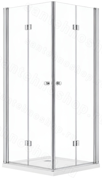 Душевой уголок Cezares ECO-O-ASH-2-90/100-C-Cr 90x100, профиль хром 90x100, профиль хром