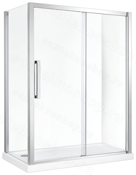 Душевой уголок Cezares LUX-SOFT-W-AH-1-130/100-C-Cr-IV 130x100, профиль хром 130x100, профиль хром