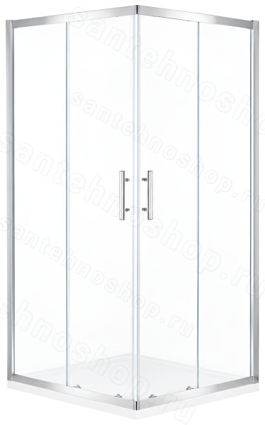 Душевой уголок Cezares ECO-O-A-2-100-C-Cr 100x100, профиль хром 100x100, профиль хром