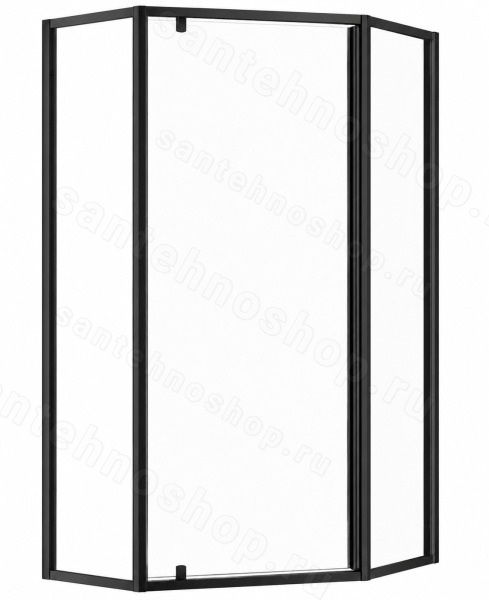 Душевой уголок Cezares ECO-O-P-1-90-C-NERO 90x90, профиль черный 90x90, профиль черный