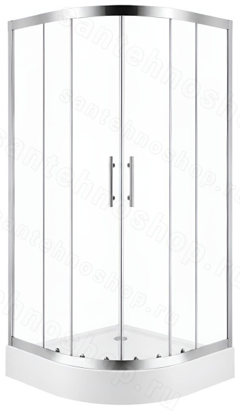 Душевой уголок Cezares ECO-O-RH-2-100/80-C-Cr 100x80, профиль хром 100x80, профиль хром