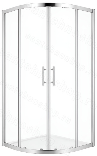Душевой уголок Cezares MOMENTO-R-2-90-C-Cr 90x90, профиль хром 90x90, профиль хром