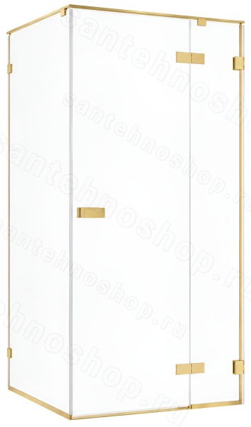 Душевой уголок Cezares BELLAGIO-A-1-100-C-BORO 100x100, профиль золото 100x100, профиль золото