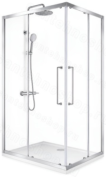 Душевой уголок Cezares RELAX 304 RELAX-304-AH-2-120/90-C-CR 120x90, профиль хром