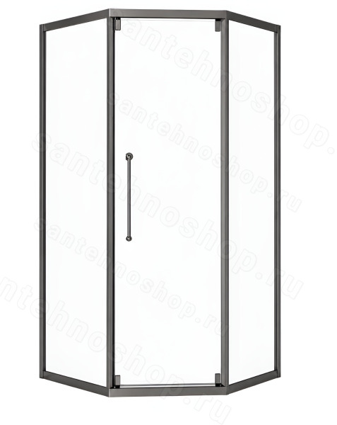 Душевой уголок Cezares RELAX 304 RELAX-304-P-1-100-C-GM 100x100, профиль сталь