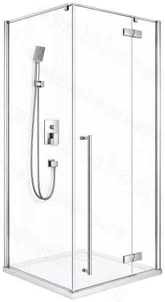 Душевой уголок Cezares LINER-A-1-100-C-Cr-R 100x100, профиль хром 100x100, профиль хром