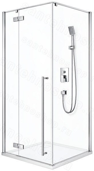 Душевой уголок Cezares LINER-A-1-90-C-Cr-L 90x90, профиль хром 90x90, профиль хром