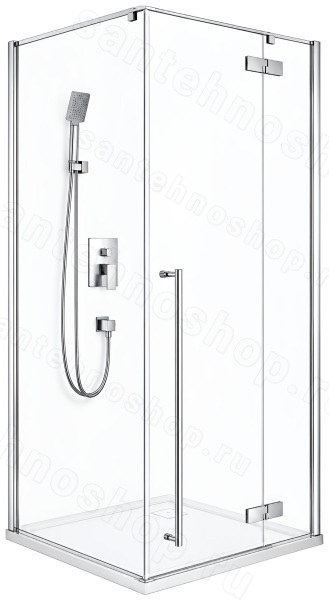 Душевой уголок Cezares LINER-A-1-90-C-Cr-R 90x90, профиль хром 90x90, профиль хром