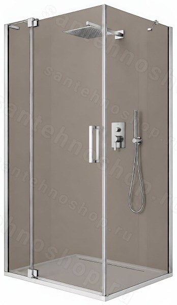 Душевой уголок Cezares SLIDER-AH-1-100-70/80-BR-Cr 70x100, стекло бронза, профиль хром 70x100, стекло бронза, профиль хром