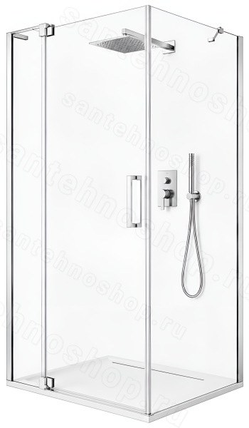 Душевой уголок Cezares SLIDER-AH-1-90-100/110-C-Cr 100x90, профиль хром 100x90, профиль хром