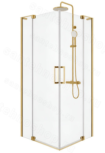 Душевой уголок Cezares SLIDER-AH-2-70/80-100/110-C-BORO 70x100, профиль золото 70x100, профиль золото