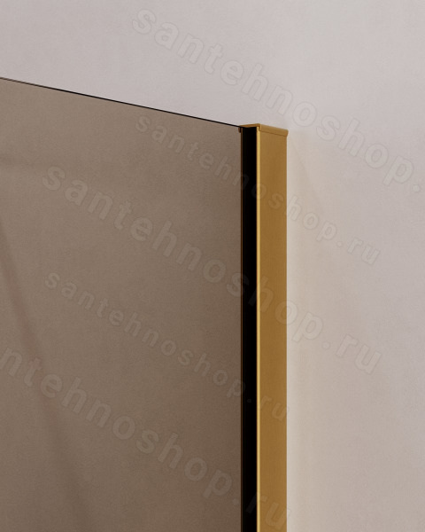 Душевой уголок Cezares SLIDER-AH-2-80/90-100/110-BR-BORO 80x100, стекло бронза, профиль золот 80x100, стекло бронза, профиль золото