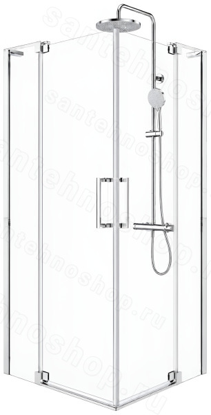 Душевой уголок Cezares SLIDER-AH-2-90/100-100/110-C-Cr 90x100, профиль хром 90x100, профиль хром