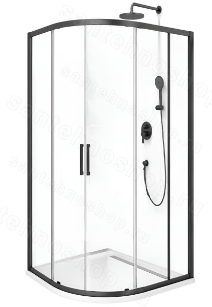 Душевой уголок Cezares MOLVENO-R-2-90-C-GM-IV 90x90, профиль сталь 90x90, профиль сталь