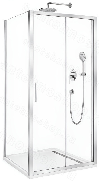 Душевой уголок Cezares MOLVENO-AH-11-120/90-C-Cr-IV 120x90, профиль хром 120x90, профиль хром