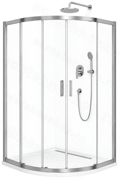 Душевой уголок Cezares MOLVENO-RH-2-110/80-C-Cr-IV 110x80, профиль хром 110x80, профиль хром