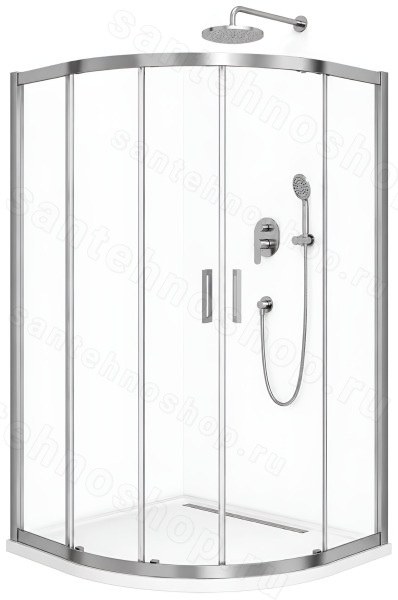 Душевой уголок Cezares MOLVENO-RH-2-110/80-P-Cr 110x80, рифленое стекло, профиль хром 110x80, рифленое стекло, профиль хром