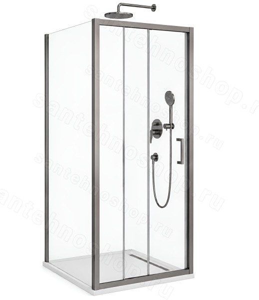 Душевой уголок Cezares MOLVENO-AHF-31-100/90-C-GM-IV 100x90, профиль сталь 100x90, профиль сталь