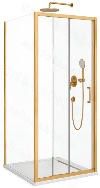 Душевой уголок Cezares MOLVENO-AHF-31-120/90-C-BORO-IV 120x90, профиль золото 120x90, профиль золото