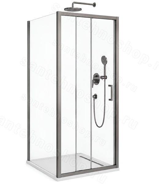 Душевой уголок Cezares MOLVENO-AHF-31-120/90-C-GM-IV 120x90, профиль сталь 120x90, профиль сталь