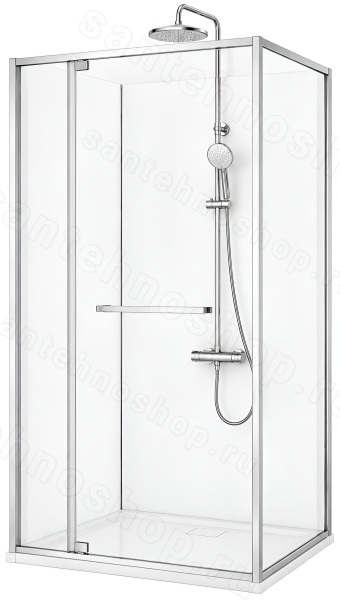 Душевой уголок Cezares LUX-AH-FS-11-120/80-C-CR 120x80, профиль хром 120x80, профиль хром