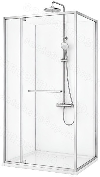Душевой уголок Cezares LUX-AH-FS-11-120/90-C-CR 120x90, профиль хром 120x90, профиль хром