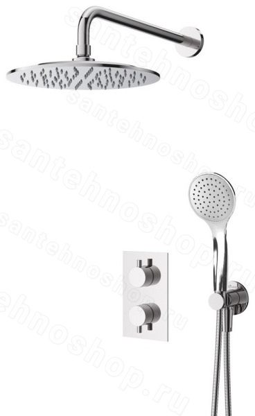 Душевая система Cezares LEAF-DSIP-T-25-01, цвет хром, цвет хром