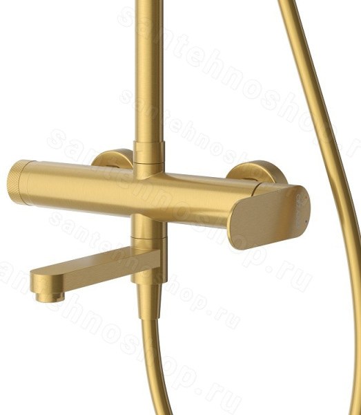 Душевая система Cezares STYLUS-CVD-BORO, цвет брашированное золото, цвет брашированное золото
