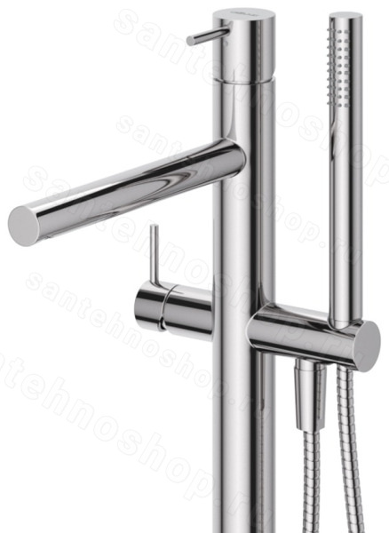 Напольный смеситель для ванны Cezares Leaf LEAF-VDP-L-01, хром