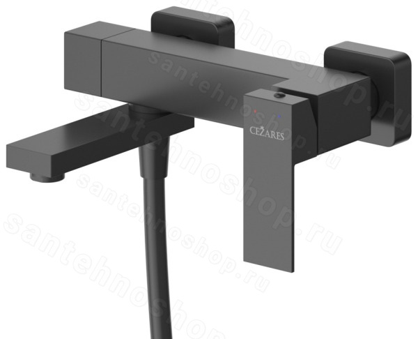 Смеситель для ванны Cezares Slider SLIDER-VD-NOP, черный матовый