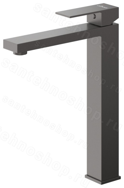 Смеситель для раковины Cezares Slider SLIDER-LC-GM-W0 высокий, оружейная сталь