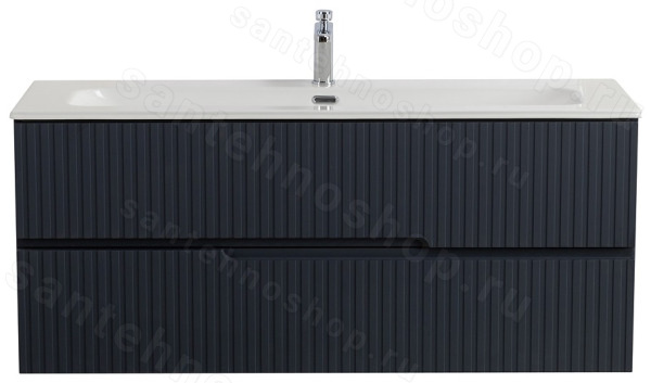 Тумба под раковину Cezares DUET-N-1200-2C-SO-GR-P 120x50 подвесная, графит 120x50 подвесная, графит