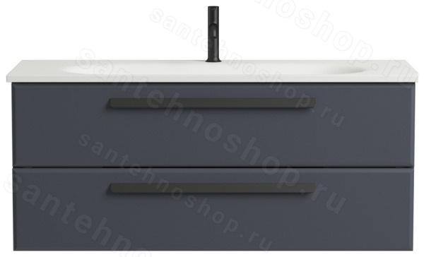 Тумба под раковину Cezares ECO-1200-2C-SO-GR-P 120x50 подвесная, графит 120x50 подвесная, графит