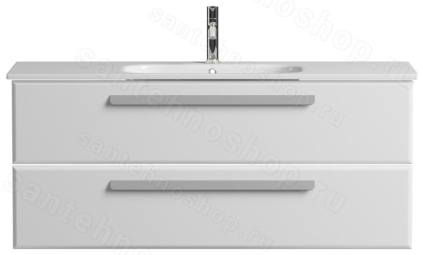 Тумба под раковину Cezares ECO-CER-1200-2C-SO-BL 117x50 подвесная, белая глянцевая 117x50 подвесная, белая глянцевая