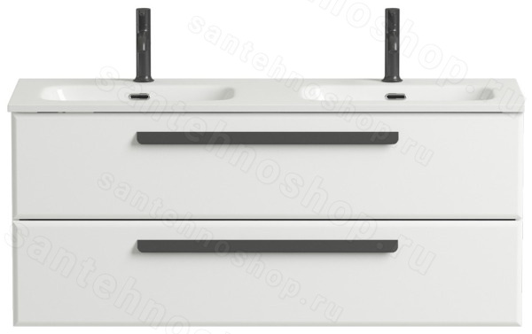 Тумба под раковину Cezares ECO-CER-N-1200-2C-SO-2-BL 120x50 подвесная, белая глянцевая 120x50 подвесная, белая глянцевая
