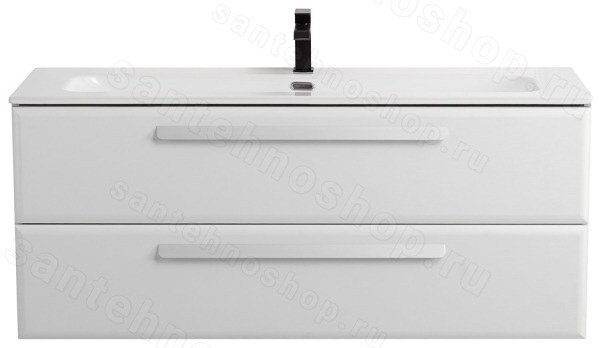 Тумба под раковину Cezares ECO-CER-N-1200-2C-SO-BL 120x50 подвесная, белая глянцевая 120x50 подвесная, белая глянцевая