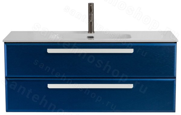 Тумба под раковину Cezares ECO-CER-N-1200-2C-SO-SPF-P 120x50 подвесная, сапфир 120x50 подвесная, сапфир
