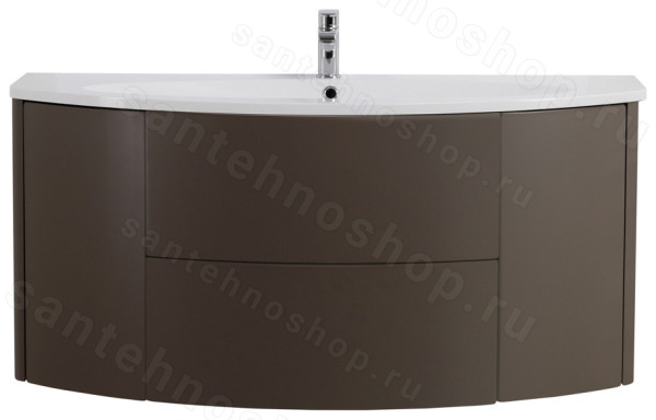 Тумба под раковину Cezares Eden 54407 121x55 подвесная, серо-коричневая матовая 121x55 подвесная, серо-коричневая матовая