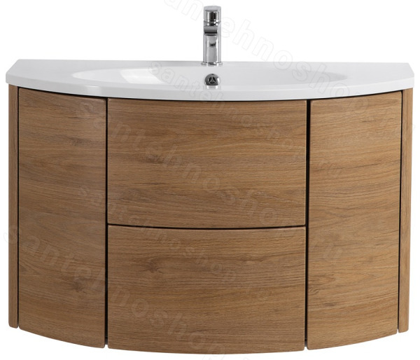 Тумба под раковину Cezares Eden 55073 91x55 подвесная, дуб табачный 91x55 подвесная, дуб табачный