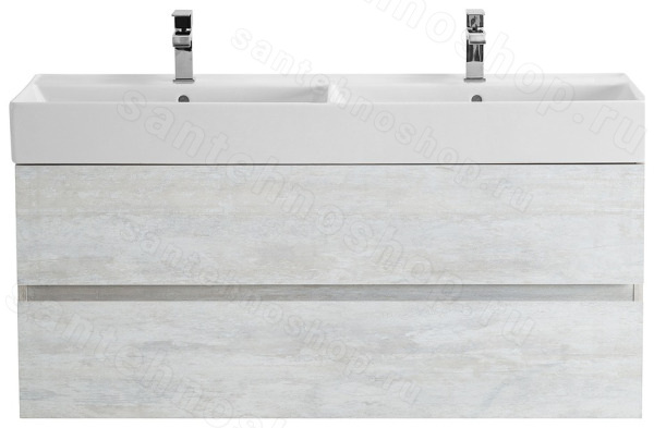 Тумба под раковину Cezares MOLVENO 46-120-2C-SO-2-LB 120x50 подвесная, светлое дерево