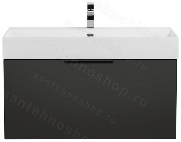 Тумба под раковину Cezares Premium 55402 90x43 подвесная, черная матовая 90x43 подвесная, черная матовая