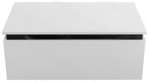 Тумба под раковину Cezares SLIDER-800-1C-PI-BO 76x31 подвесная, белая матовая 76x31 подвесная, белая матовая