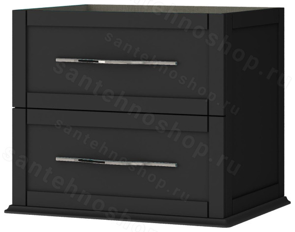 Тумба под раковину Cezares Tiffany 54946 60x55 подвесная, черный графит 60x55 подвесная, черный графит