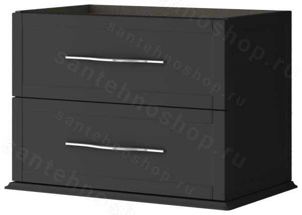 Тумба под раковину Cezares Tiffany 54949 74x55 подвесная, черный графит 74x55 подвесная, черный графит