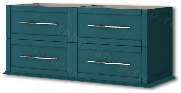 Тумба под раковину Cezares Tiffany 54956 120x55 подвесная, голубой залив 120x55 подвесная, голубой залив