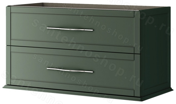 Тумба под раковину Cezares Tiffany 55331 100x55 подвесная, зеленая матовая 100x55 подвесная, зеленая матовая
