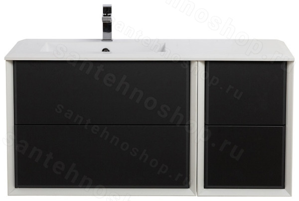 Тумба с раковиной Cezares Bellagio 00-00012830 107x50 подвесная, графит 107x50 подвесная, графит
