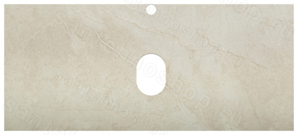 Столешница BelBagno KEP-100-MCO 100x46 из керамогранита, бежевый матовый мрамор 100x46 из керамогранита, бежевый матовый мрамор