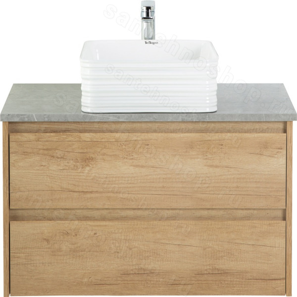 Столешница BelBagno KEP-90-MGL 90x46 из керамогранита, серый глянцевый мрамор 90x46 из керамогранита, серый глянцевый мрамор